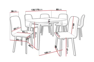 Narberth Spisegruppe - Møbler - Bord - Spisegruppe