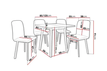 Narberth Spisegruppe - Møbler - Bord - Spisegruppe