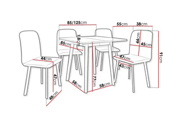 Narberth Spisegruppe - Møbler - Bord - Spisegruppe
