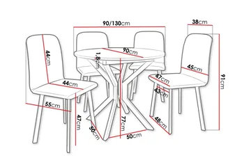Narberth Spisegruppe - Møbler - Bord - Spisegruppe
