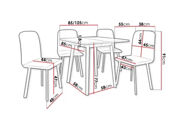 Narberth Spisegruppe - Møbler - Bord - Spisegruppe