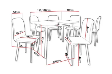 Narberth Spisegruppe - Møbler - Bord - Spisegruppe