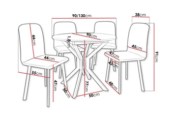 Narberth Spisegruppe - Møbler - Bord - Spisegruppe