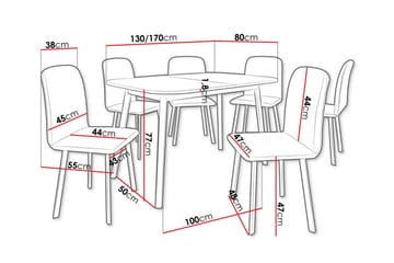 Narberth Spisegruppe - Møbler - Bord - Spisegruppe
