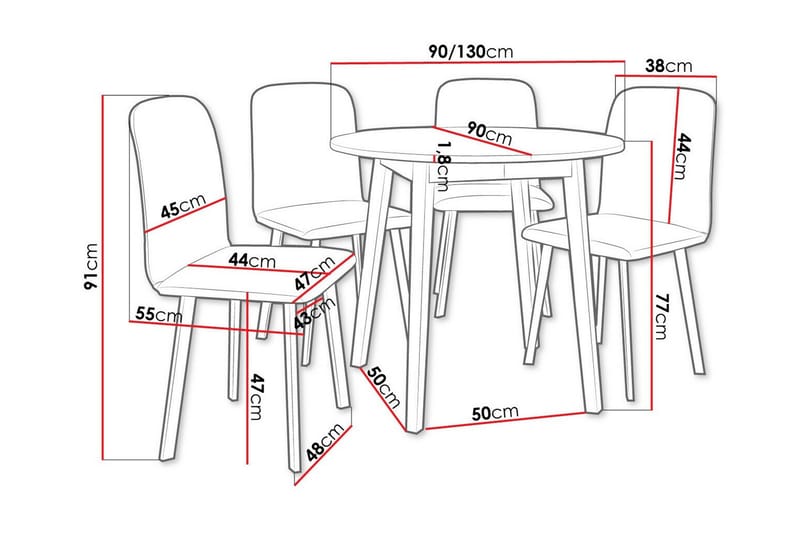 Narberth Spisegruppe - Møbler - Bord - Spisegruppe
