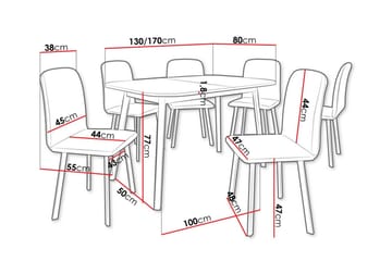 Narberth Spisegruppe - Møbler - Bord - Spisegruppe
