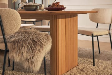 Noira Spisebord 220 cm Eik med 6 Gemmiano Spisestoler - Natur - Møbler - Bord - Spisegruppe