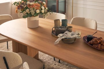 Noira Spisebord 220 cm Eik med 6 Gemmiano Spisestoler - Natur - Møbler - Bord - Spisegruppe