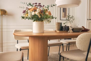 Noira Spisebord 220 cm Eik med 6 Gemmiano Spisestoler - Natur - Møbler - Bord - Spisegruppe