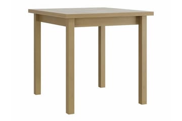 Patrickswell kvadratisk spisegruppe 80x80 cm – Spisebord med 4 spisestoler i tre med polstret rygg - Natur|Svart - Møbler - Bord - Spisegruppe