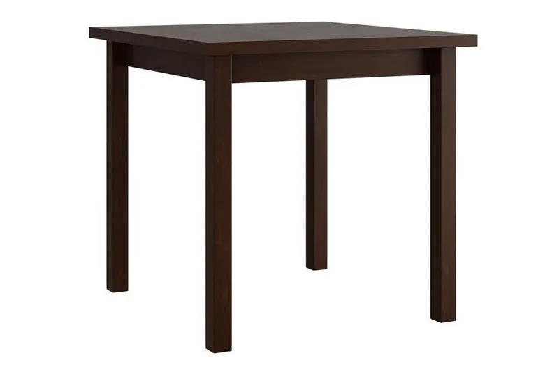 Patrickswell kvadratisk spisegruppe 80x80 cm – Spisebord med 4 spisestoler i tre med polstret rygg - Mørkebrun|Gråbrun - Møbler - Bord - Spisegruppe