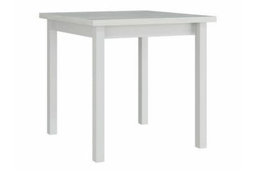 Patrickswell kvadratisk spisegruppe 80x80 cm – Spisebord med 4 spisestoler i tre med polstret rygg - Hvit|Gråbrun - Møbler - Bord - Spisegruppe