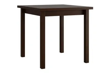 Patrickswell Kvadratisk Spisegruppe 80x80 cm – Spisebord med 4 Spisestoler med Trukket Rygg i Tre - Mørkebrun|Brun - Møbler - Bord - Spisegruppe