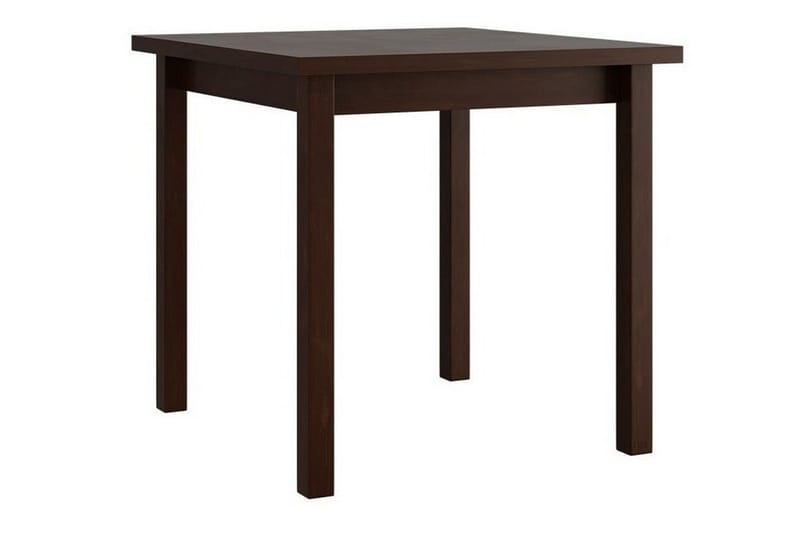 Patrickswell Kvadratisk Spisegruppe 80x80 cm – Spisebord med 4 Spisestoler med Trukket Rygg i Tre - Mørkebrun|Grå - Møbler - Bord - Spisegruppe