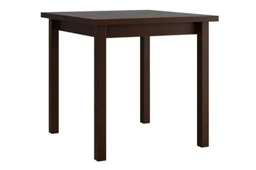 Patrickswell Kvadratisk Spisegruppe 80x80 cm – Spisebord med 4 Spisestoler med Trukket Rygg i Tre - Mørkebrun|Gråbrun - Møbler - Bord - Spisegruppe