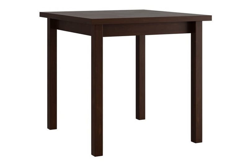 Patrickswell Kvadratisk Spisegruppe 80x80 cm – Spisebord med 4 Spisestoler med Trukket Rygg i Tre - Mørkebrun|Gråbrun - Møbler - Bord - Spisegruppe