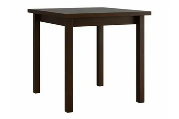 Patrickswell Kvadratisk Spisegruppe 80x80 cm – Spisebord med 4 Spisestoler med Trukket Rygg i Tre - Mørkebrun|Mørkegrå - Møbler - Bord - Spisegruppe