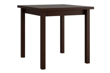 Patrickswell Kvadratisk Spisegruppe 80x80 cm – Spisebord med 4 Spisestoler med Trukket Rygg i Tre - Mørkebrun|Olivengrønn - Møbler - Bord - Spisegruppe