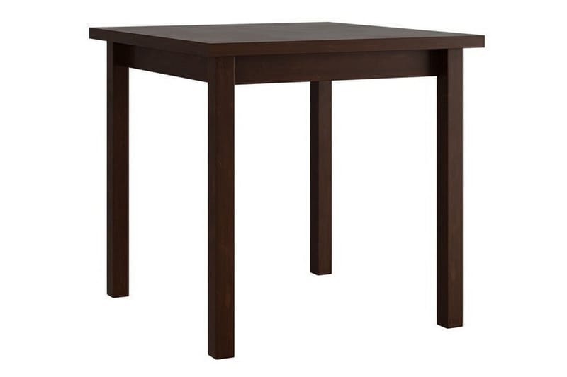 Patrickswell Kvadratisk Spisegruppe 80x80 cm – Spisebord med 4 Spisestoler med Trukket Rygg i Tre - Mørkebrun|Olivengrønn - Møbler - Bord - Spisegruppe
