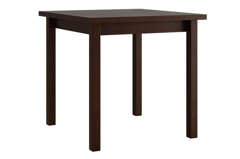 Patrickswell Kvadratisk Spisegruppe 80x80 cm – Spisebord med 4 Spisestoler med Trukket Rygg i Tre - Mørkebrun|Svart - Møbler - Bord - Spisegruppe