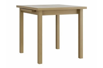 Patrickswell kvadratisk uttrekkbar spisegruppe 80–110 cm – Spisebord med 4 spisestoler i tre med høy spilerygg - Natur|Beige - Møbler - Bord - Spisegruppe