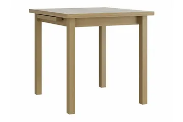 Patrickswell kvadratisk uttrekkbar spisegruppe 80–110 cm – Spisebord med 4 spisestoler i tre med høy spilerygg - Natur|Svart - Møbler - Bord - Spisegruppe