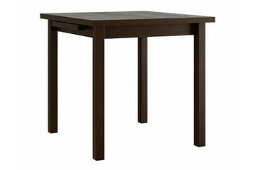 Patrickswell kvadratisk uttrekkbar spisegruppe 80–110 cm – Spisebord med 4 spisestoler i tre med spilerygg - Mørkebrun|Olivengrønn - Møbler - Bord - Spisegruppe