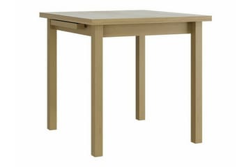 Patrickswell kvadratisk uttrekkbar spisegruppe 80–110 cm – Spisebord med 4 spisestoler i tre med spilerygg - Natur|Olivengrønn - Møbler - Bord - Spisegruppe