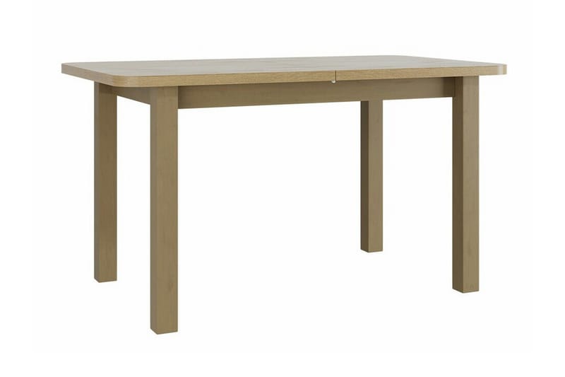 Patrickswell rektangulær uttrekkbar spisegruppe 140–180 cm – Spisebord med 6 spisestoler med polstret rygg i tre - Natur|Beige - Møbler - Bord - Spisegruppe