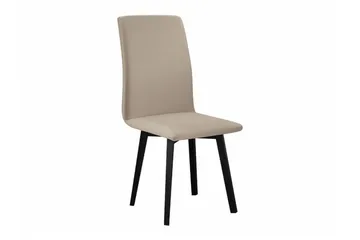 Patrickswell Rektangulært Uttrekkbart Spisegruppe 140–180 cm – Spisebord med Eikeutseende og 6 Trukne Spisestoler med Skrå Ben - Svart|Beige|Lysebrun - Møbler - Bord - Spisegruppe