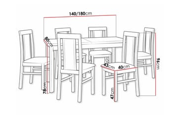 Patrickswell Spisegruppe - Møbler - Bord - Spisegruppe
