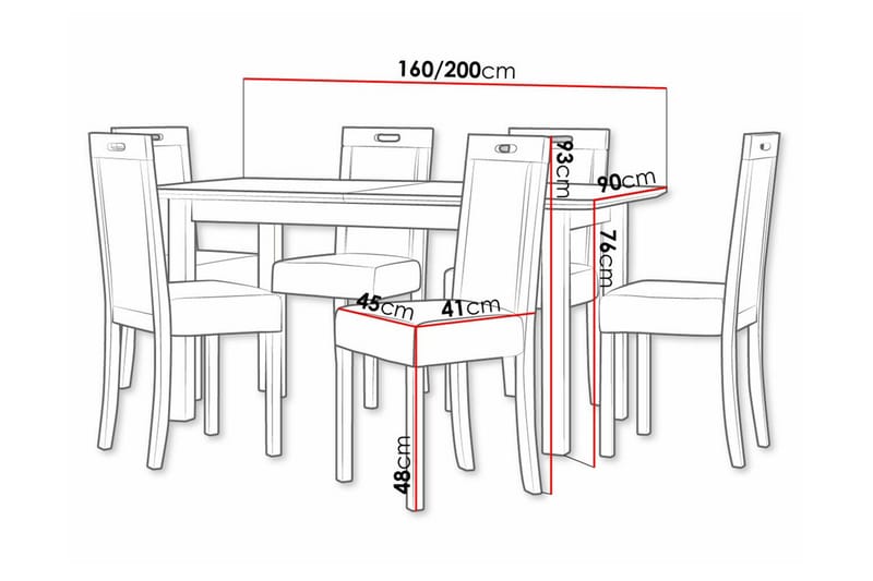 Patrickswell Spisegruppe - Møbler - Bord - Spisegruppe
