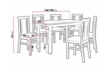 Patrickswell Spisegruppe - Møbler - Bord - Spisegruppe