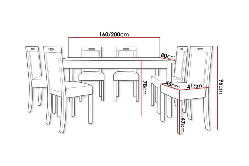 Patrickswell Spisegruppe - Møbler - Bord - Spisegruppe
