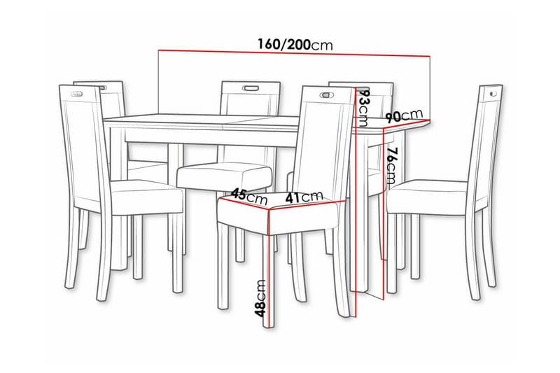 Patrickswell Spisegruppe - Møbler - Bord - Spisegruppe