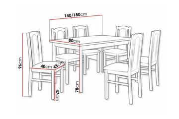Patrickswell Spisegruppe - Møbler - Bord - Spisegruppe