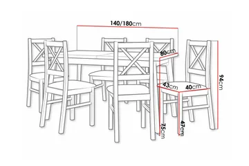 Patrickswell Spisegruppe - Møbler - Bord - Spisegruppe