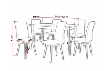 Patrickswell Spisegruppe - Møbler - Bord - Spisegruppe