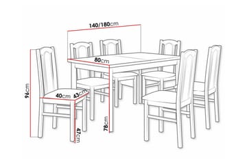 Patrickswell Spisegruppe - Møbler - Bord - Spisegruppe