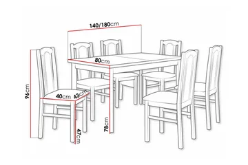 Patrickswell Spisegruppe - Møbler - Bord - Spisegruppe