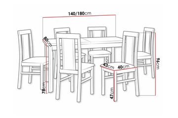 Patrickswell Spisegruppe - Møbler - Bord - Spisegruppe
