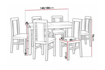 Patrickswell Spisegruppe - Møbler - Bord - Spisegruppe
