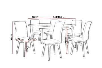Patrickswell Spisegruppe - Møbler - Bord - Spisegruppe