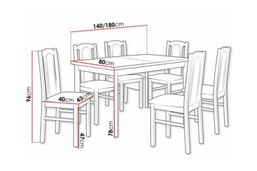 Patrickswell Spisegruppe - Møbler - Bord - Spisegruppe