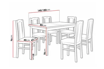 Patrickswell Spisegruppe - Møbler - Bord - Spisegruppe