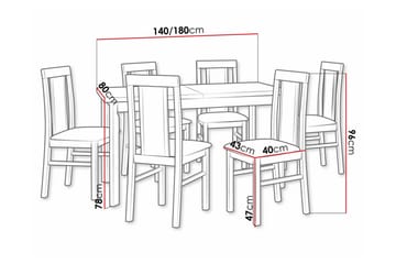 Patrickswell Spisegruppe - Møbler - Bord - Spisegruppe