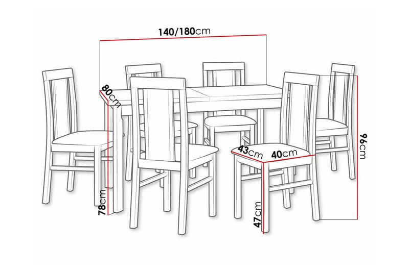 Patrickswell Spisegruppe - Møbler - Bord - Spisegruppe