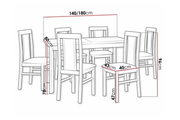 Patrickswell Spisegruppe - Møbler - Bord - Spisegruppe