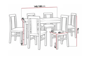 Patrickswell Spisegruppe - Møbler - Bord - Spisegruppe