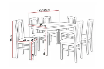 Patrickswell Spisegruppe - Møbler - Bord - Spisegruppe
